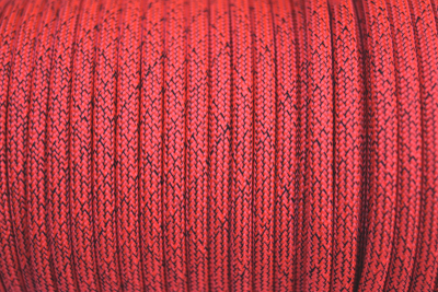 Paracord 550 Scarlet Rot & Schwarz Typ lll
