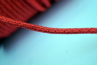 Paracord 550 Scarlet Rot & Schwarz Typ lll