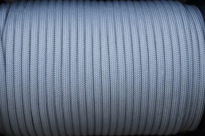 Paracord 550 Silbergrau Typ lll fallschirmleine made in USA
