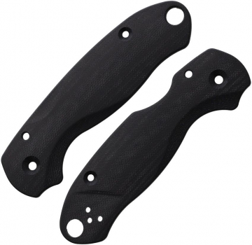 Flytanium Spyderco Para 3 G10 Black Griffschalen