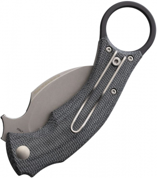 Bastinelli Knives FKMD Knives Blackbird Micarta Black