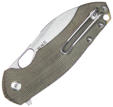 Giant Mouse ACE Biblio XL Linerlock Micarta Green Elmax