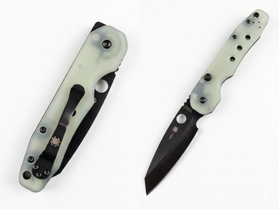 Spyderco Smock M4, Spyderco C240GM4PBK, Smock Jade G10, CPM-M4 DLC Klinge, Spyderco Smock Black Pin, High-End EDC Messer, Sammler Messer Rarität, Com2you-biwak