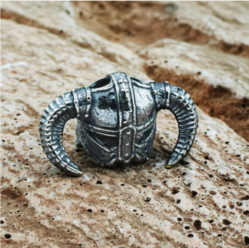 Custom Paracord Bead Dragon Helmet Messing beschichtet lanyard bead