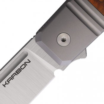 Karbon Knives Ahoy Framelock Desert Ironwood Anker