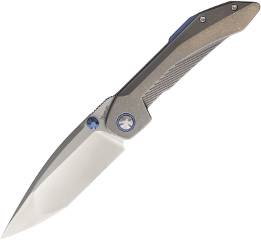 Ketuo Knives Stabitha, Ketuo Stabitha Silver Blue, M390 Tanto Framelock, Titan Tanto Flipper, EDC Messer Blau, Ketuo Knives Deutschland, Com2you-biwak, Böhler M390, Titanium Bead Blast Blue