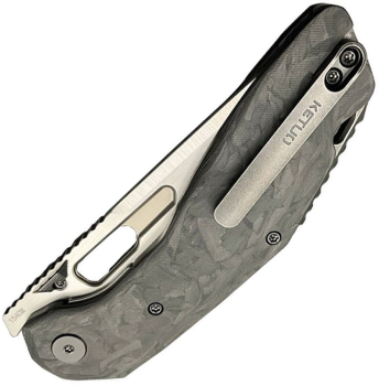 Ketuo Yakuza Linerlock CF BLK/STW CPM154CM