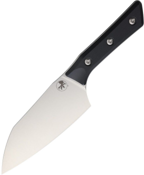 Microtech Santoku 6 Zoll, Microtech Kochmesser, Santokumesser M390MK, G10 Küchenmesser, Stonewash Black, Schwarzes Küchenmesser, Com2you-biwak, Premium Santoku