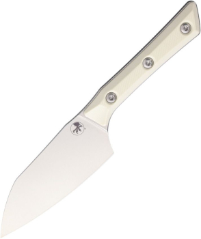 Microtech Santoku, Microtech Kochmesser, Santokumesser M390MK, Titan G10 Küchenmesser, Stonewash Ivory, Elfenbein Küchenmesser, Com2you-biwak, Premium Santoku