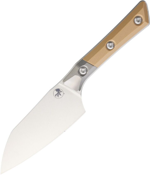 Microtech Santoku, Microtech Kochmesser, Santokumesser M390MK, Titan G10 Küchenmesser, Stonewash Tan, Coyote Sand Küchenmesser, Com2you-biwak, Premium Santoku