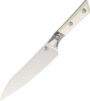Microtech Utility Knife, Microtech Kochmesser, M390MK Messer, Outdoor Küchenmesser, Stonewash Ivory, Elfenbein Allzweckmesser, Com2you-biwak, Premium Küchenmesser