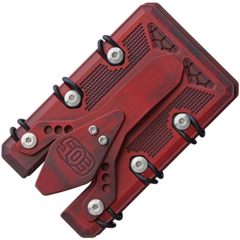 EOS Wallet 2.5 Red Black Titan Cerakote Geldscheinklammer