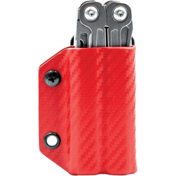 Kydex Etui für Leatherman Wingman Sidekick Rebar Red Carbon