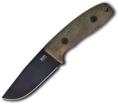 Reiff Knives Circadian Clip Point Micarta Green DLC