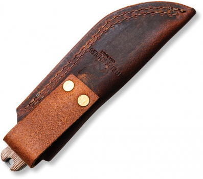 Reiff Knives F3 EDC Magna Micarta Natural Leder kleines edc messer