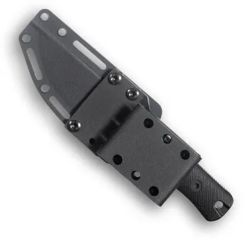 Reiff Knives RUT MagnaCut Stonewash G10 Schwarz – in Kydexscheide, Rückseite
