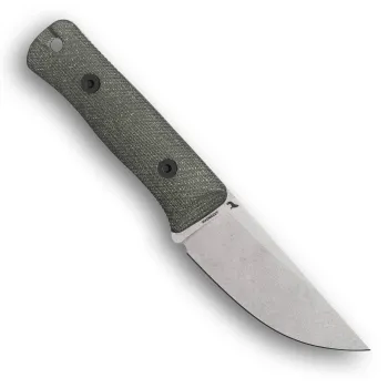 Reiff Knives RUT MagnaCut Stonewash Canvas-Micarta Grün – Rückseite