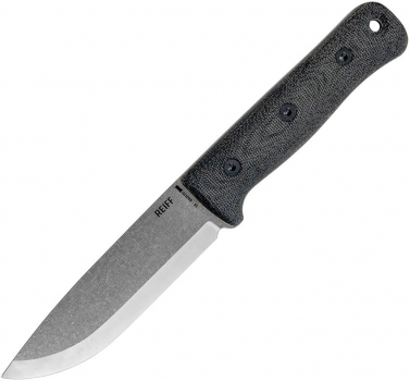 Reiff Knives S5 Glider Bushcraft Knife Micarta Black Kydex