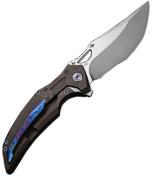 Rike Knife S05, Rike S05 Dark Gray, Rike Knives S05 Titan, Titan Framelock Messer, M390 Taschenmesser, graues EDC Messer, Premium Klappmesser