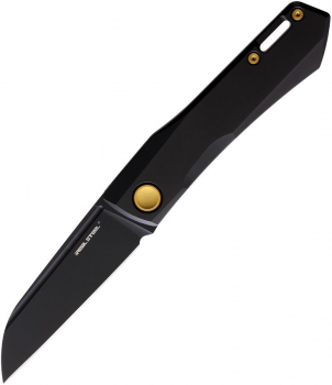 Real Steel Solis Titan Black Gold Slipjoint N690