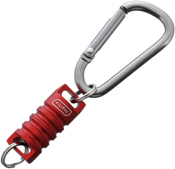 SILIPAC Schlüsselanhänger Verbinder Alu Red Karabiner