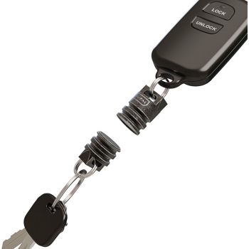 SILIPAC Schlüsselanhänger Verbinder Stahl SW Karabiner magnetisch