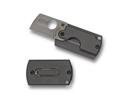 Spyderco C188ALP Dog Tag Folder 4th Gen Aluminium