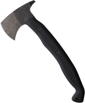 Stroup Knives Spike Tomahawk, Stroup Knives Black, 1095 Carbon Steel Tomahawk, Taktische Axt mit Dorn, Veteran Owned Knife Brand, Com2you-biwak, Brechwerkzeug Axt USA, Tactical Tomahawk schwarz, Handgefertigtes Einsatzbeil