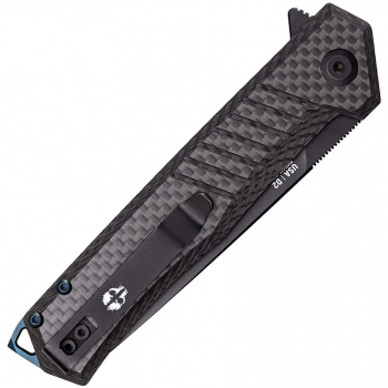 Tekto Knives F1 Alpha Linerlock Carbon Blau