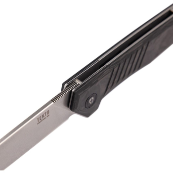 Tekto Knives F1 Alpha Linerlock Carbon Silver