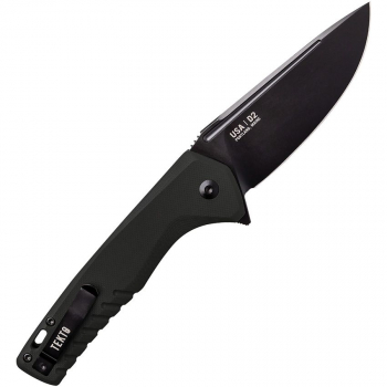 Tekto Knives F3 Charlie Button Lock Black