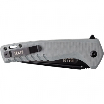 Tekto Knives F3 Charlie Button Lock Gray