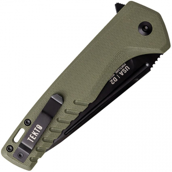 Tekto Knives F3 Charlie Button Lock oliv