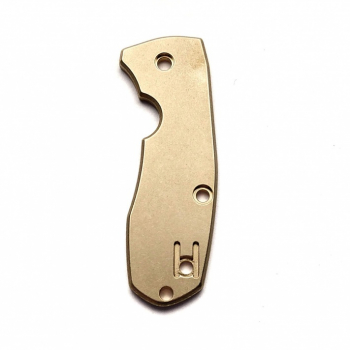 Flytanium Spyderco Techno 2 Messing Scales