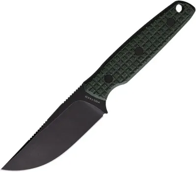 Vosteed Knives Mink Fixed Blade Green Micarta