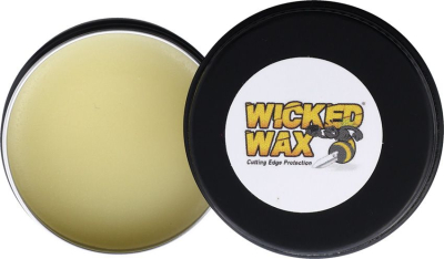 Wicked Wax 2 oz, Messerwachs, Klingenpflege biologisch, Bienenwachs Messer, Micarta Pflege, Holzgriff Pflege, Rostschutz lebensmittelecht, Com2you-biwak, Lederpflege, Werkzeugwachs