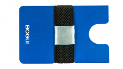BOGUI Slip Wallet - Blue RFID Blocker