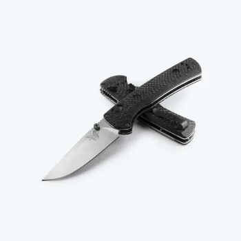 Benchmade 50262 SlipRidge Griffschalen Carbon Fiber – Montagebeispiel, Messer nicht enthalten