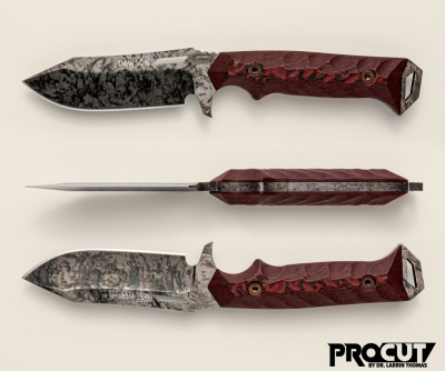 Dawson Knives Shepherd GEN2 Rainstorm Red ProCut