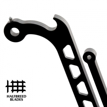 Halfbreed Blades Covert Key Companion Black rettungs werkzeug