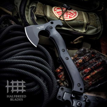Halfbreed Blades CRA-01, Compact Rescue Axe, Rettungsbeil taktisch, Feuerwehr Beil kompakt, K110 Stahl Axt, Notfallwerkzeug, Rescue Tool.