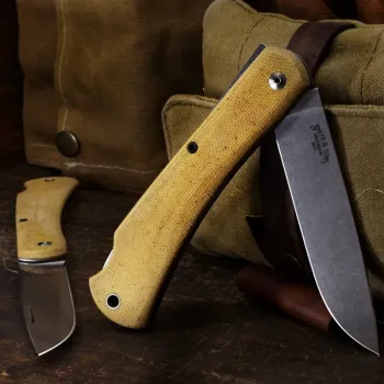 White River Mudbug, Mudbug Natural Canvas Micarta, White River Knives Taschenmesser, Sodbuster Klappmesser, CPM-154 Backlock, White River Deutschland, Com2you-biwak, EDC Tradionell Micarta