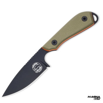 White River M1 Pro Green Orange, M1 Pro MagnaCut Black, White River Knives Germany, EDC Fixed Blade, feststehendes Messer schwarz, Bushcraft Messer kompakt, Biwak Messer