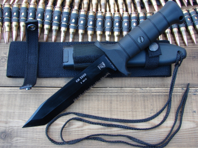 Eickhorn KM2000 verbessert, Eickhorn Professional Plus, Tanto Messer, Kampfmesser Solingen, MOLLE-kompatibel, IDZ-System, Diamantschärfer, KM2000 kaufen, Com2you-biwak