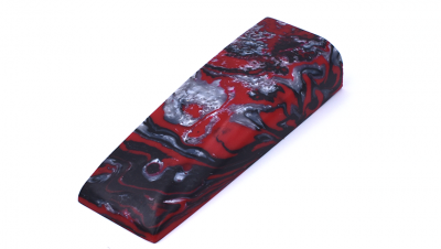 Acrylester Inlace Red Damascus block griffmaterial messer