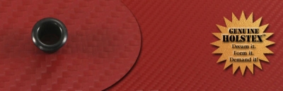 Holstex Carbon Fiber Tactical Blood Red 2mm 30x30