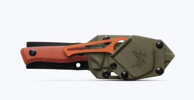 Benchmade 15650-01-COM SlipRidge Fixed, Orange G10 + Gut Hook