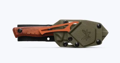 Benchmade 15650-COM SlipRidge Fixed, Holz + Gut Hook