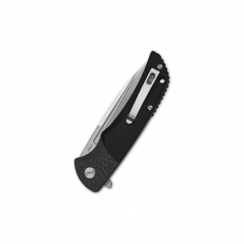 QSP Knife QS129-B Harpyie Carbon Fiber Black G10