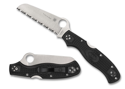Spyderco C14FSBKBL3 Rescue 3 Thin Blue Line